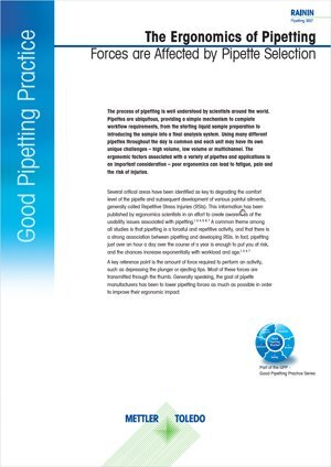 ergonomics of pipetting white paper